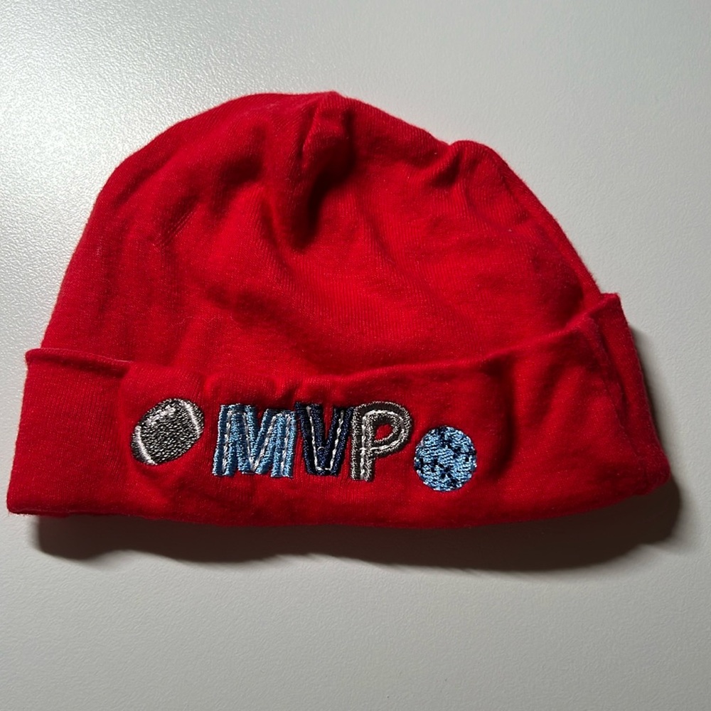 3 for $9
NWOT Gerber winter hat, MVP. Never worn, size 0-6M